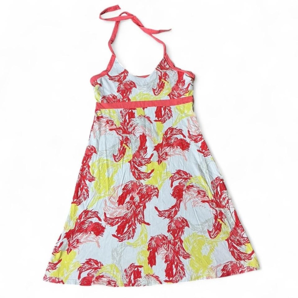 Patagonia Womens Gorpcore Granola Girl L Halter Sundress Organic Cotton Tropical